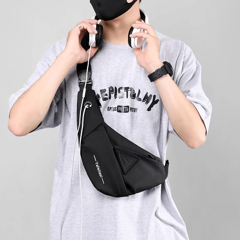 Mens Sling Chest Bag Small Crossbody Shoulder Messenger Travel Pack