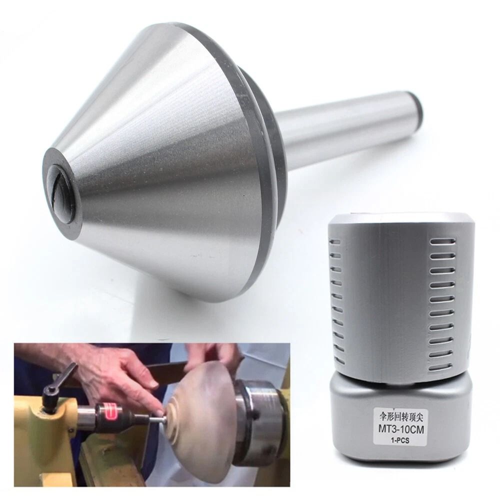 Revolving Lathe Live Center, 900LBs Capacity, Bull Nose Pipe Tube