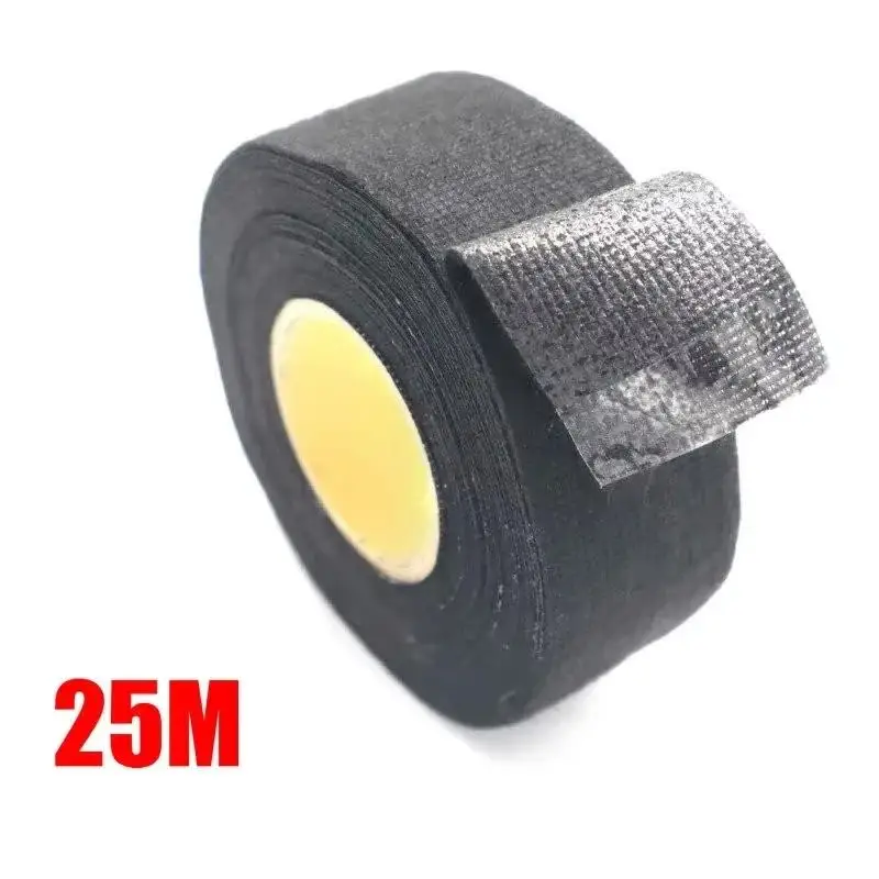 Adhesive Cloth Fabric Tape, Professional Auto Wiring Harness Wrap for Cars,Noise Reducing PET Fleece Cable Loom