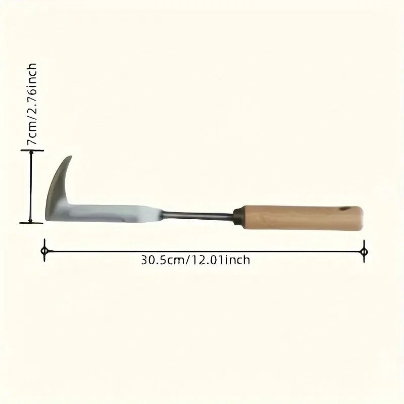 Heavy Duty Carbon Steel Weeding Shovel with Ergonomic Grip