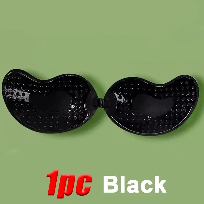 Ultimate Invisible Strapless Silicone Adhesive Push-Up Bra with Silicone Nipple Covers