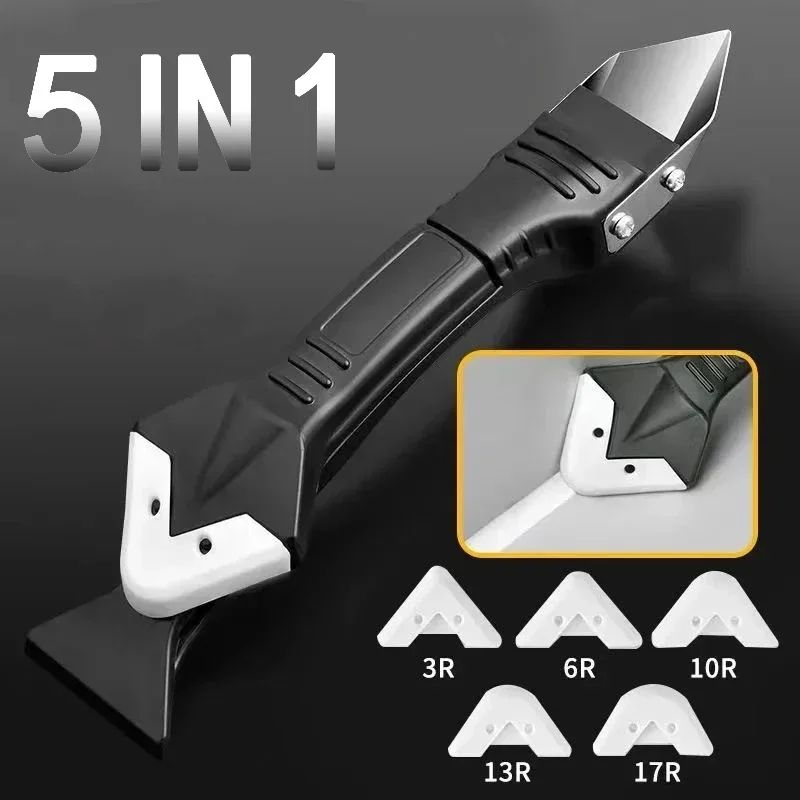 SealPro 5-in-1 Silicone Caulking Tool Kit – Sealant Remover and Grout Finishing Set