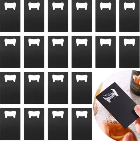 Stainless Steel Wallet Bottle Opener Slim Pocket Beer Opener for DIY Wedding Favors 1 to 10PCS