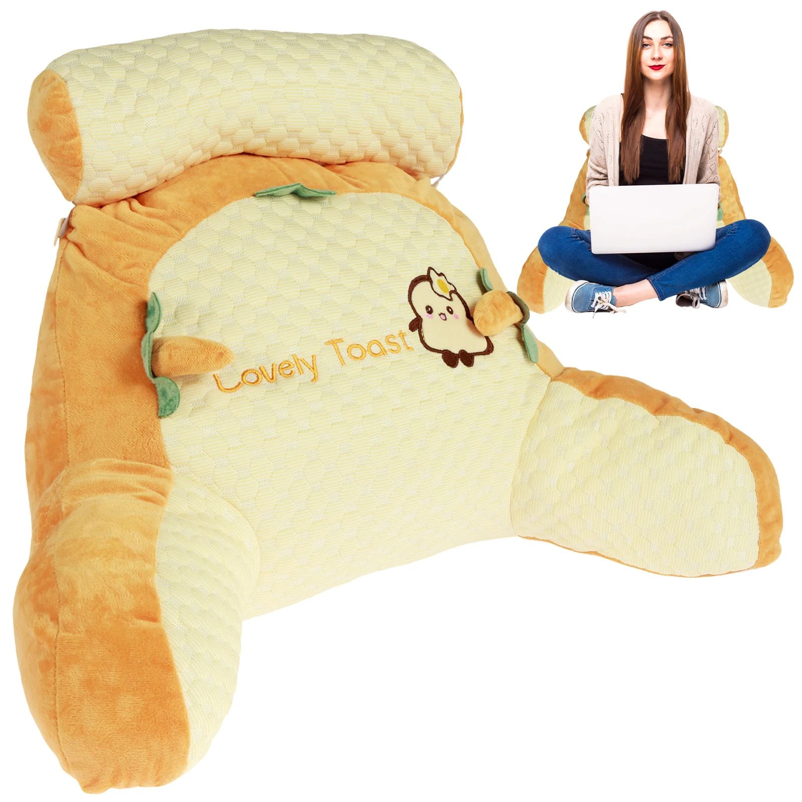 Triangular Backrest Reading Pillow Cushion