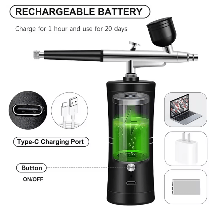 ProAir Nail Airbrush Kit Portable Nail Airbrush Compressor System