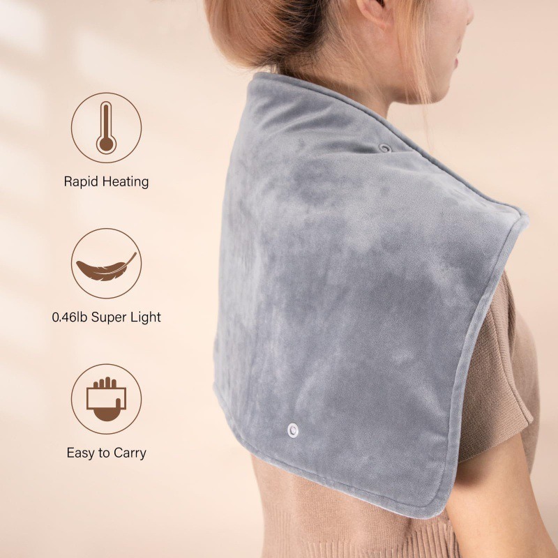 Short Velvet Fabric Heating Blanket, USB Thermostatic Hand Warmer for Home Use