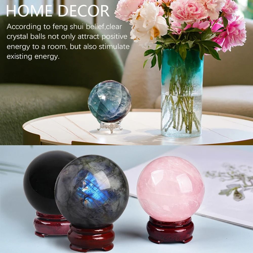 Natural Rose Quartz Crystal Ball | Polished Pink Reiki Healing Sphere (4-7cm)