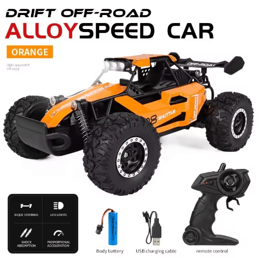 116 High Speed Off Road RC Car with LED Lights and 2.4GHz Control