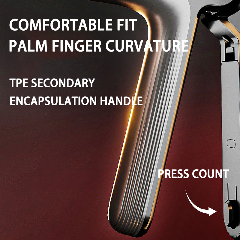Adjustable Weight Fitness Hand Strength Trainer, Electronic Counting Grip Strength Device
