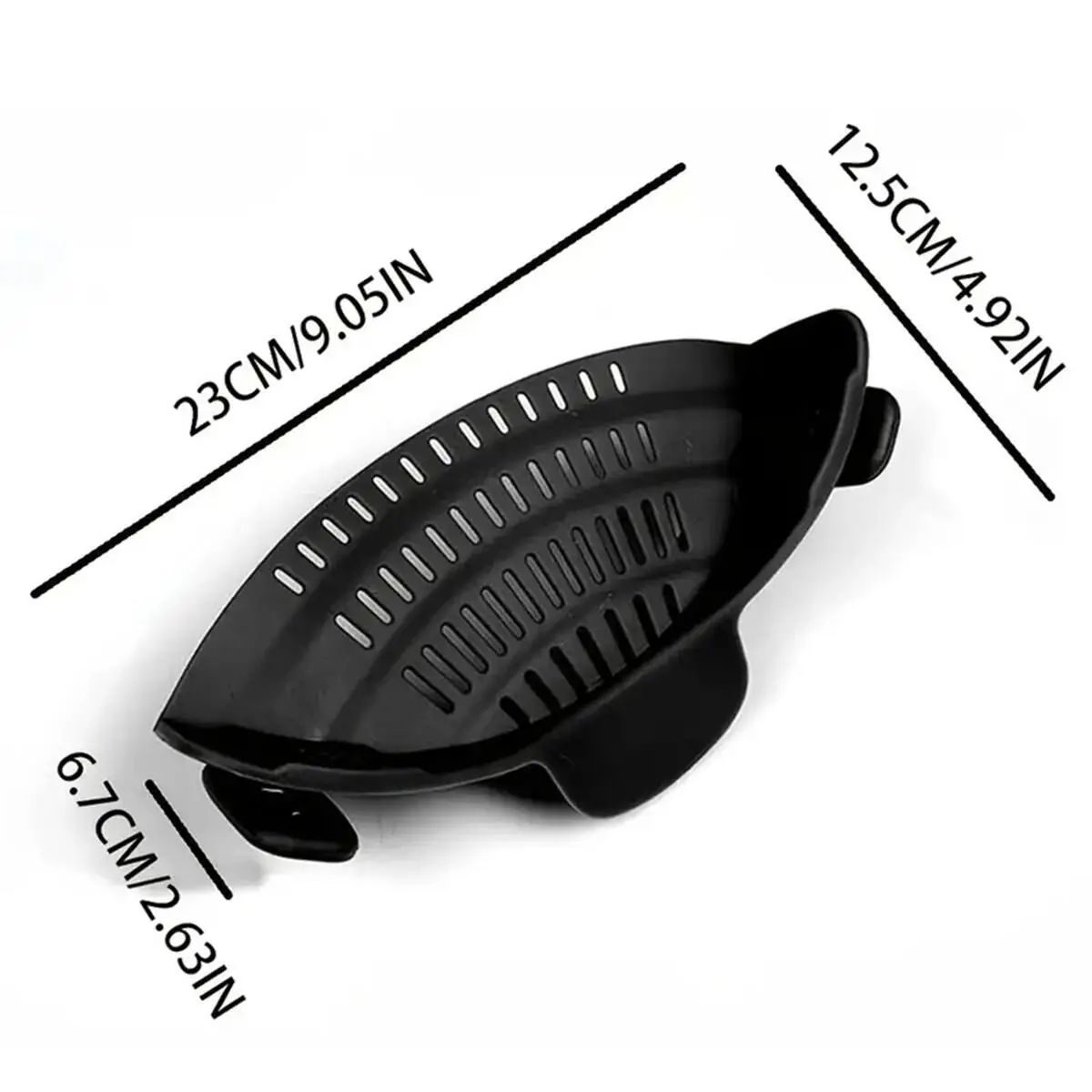 Adjustable Clip-On Pot Strainer – 1pc Silicone Kitchen Strainer for Pots, Pans & Bowls – Hands-Free Food Drainer