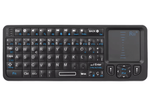 Rii K06 Mini Bluetooth Keyboard Backlit 2 4GHz Wireless Keyboard with IR Learning Touchpad