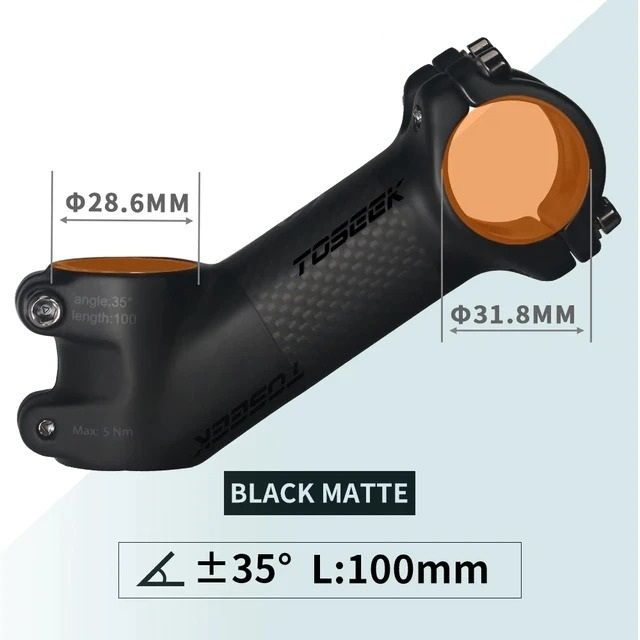 Ultralight Carbon and Aluminum MTB Handlebar Stem 31.8 mm