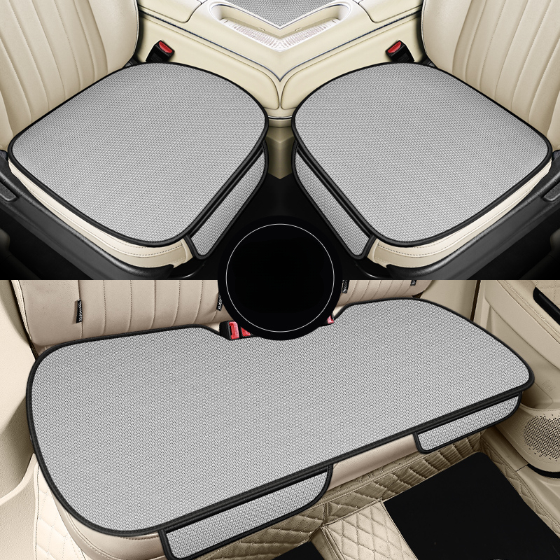 Summer Cool Car Seat Cover, Cool Breathable Fabric Cushion for Front and Rear Seats