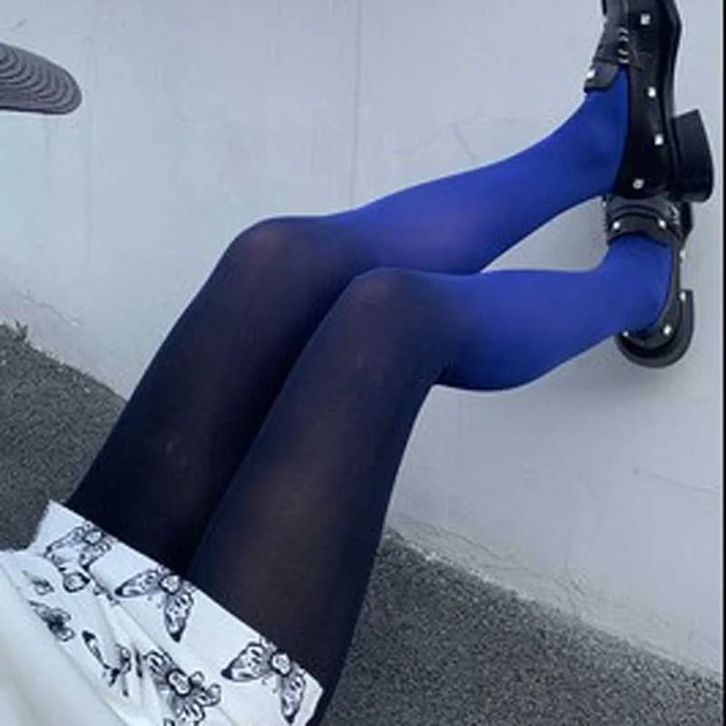 Ombre Gradient Velvet Transition Hosiery