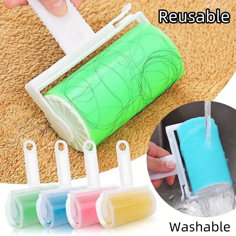 Washable Reusable Sticky Roller For Clothes And Home Pet Hair Removal