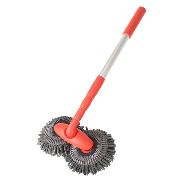 Retractable Car Wash Mop with Long Handle and 360 Degree Rotation