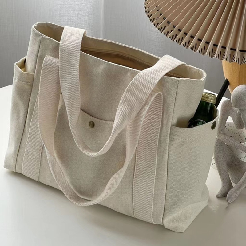 Large Capacity Canvas Tote Bag for Women Stylish Work and College Shoulder Bag
