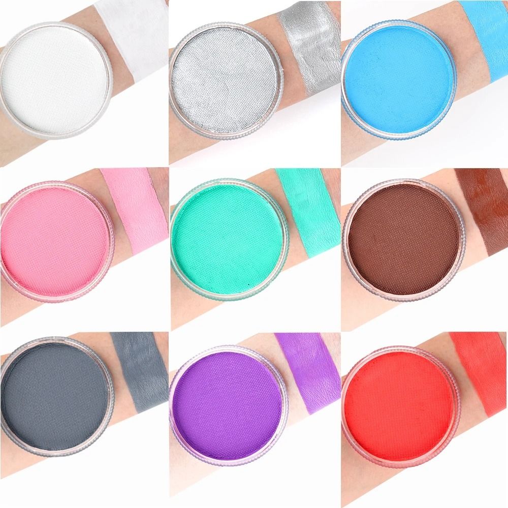 Water-Based Face & Body Paint – High-Pigment 30g Single Color Makeup