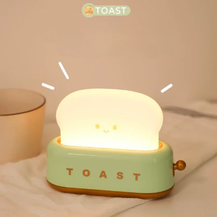 USB Rechargeable Bread Toast LED Night Lamp