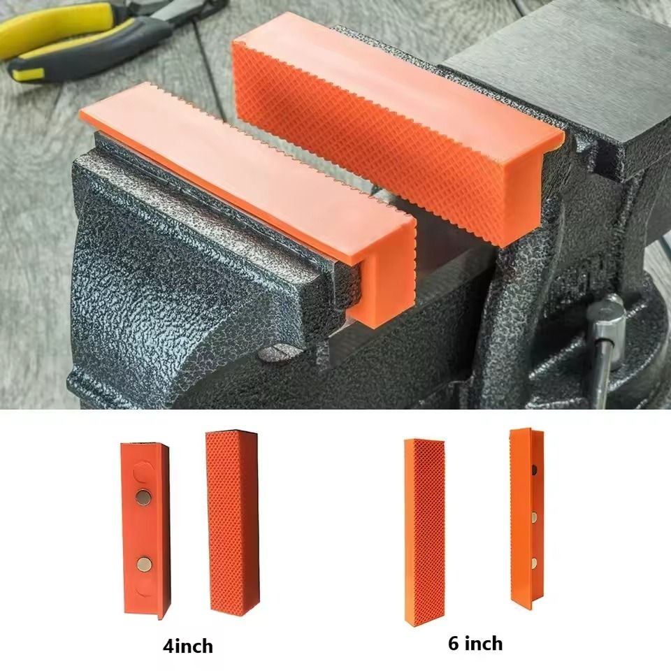 Magnetic Soft Pad Jaw Rubber Set for Metal Vise 4 5 6 Inch
