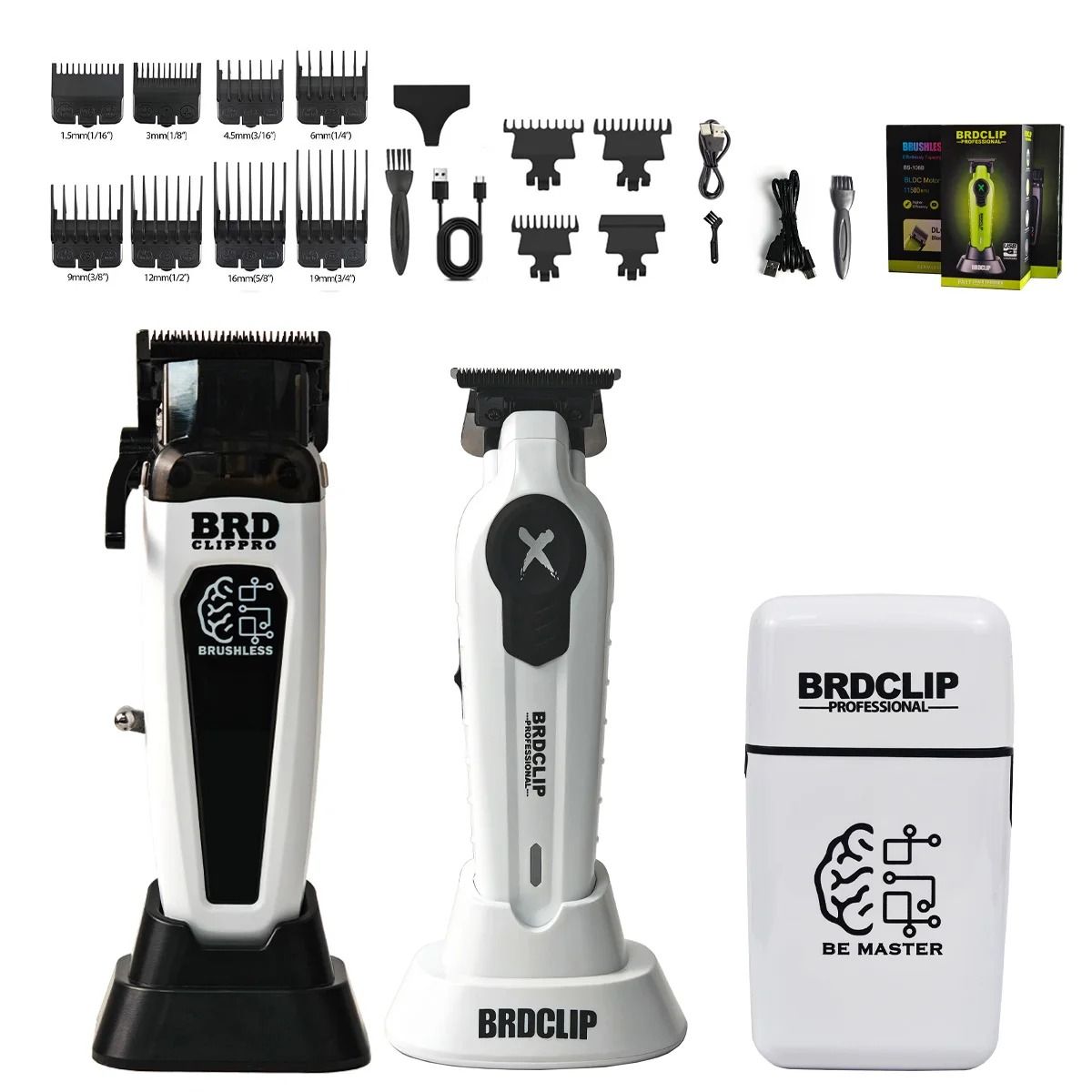 Professional Hair Clipper and Trimmer with Charging Base