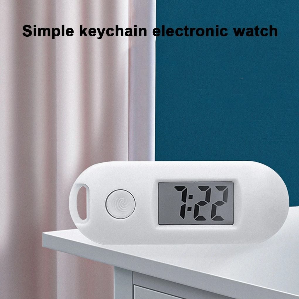 Mini Keychain Luminous Digital Pocket Watch