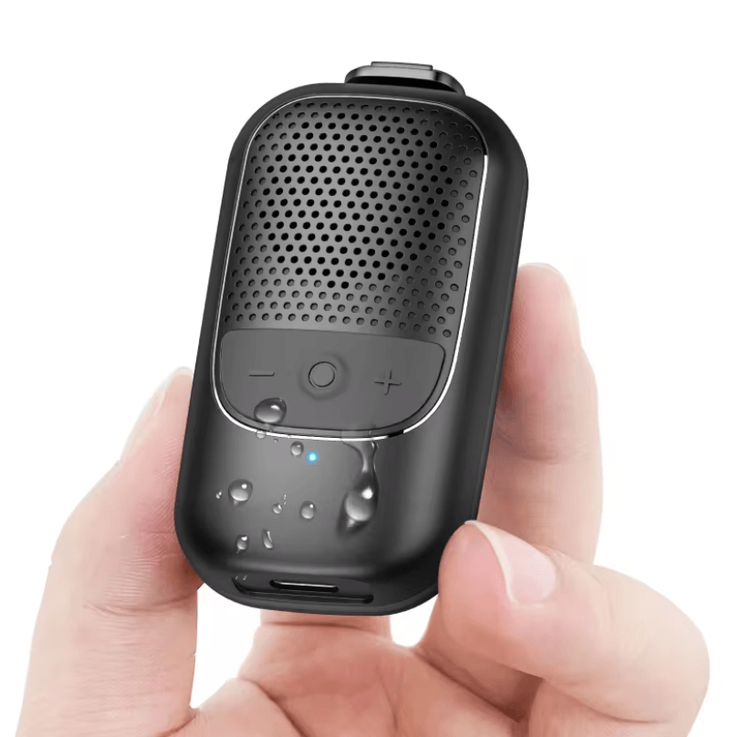 Mini Wearable ClipOn Bluetooth Speaker with ENC Mic