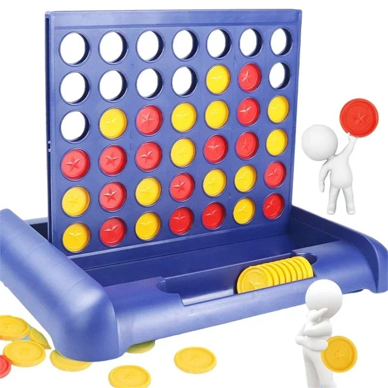 Connect 4 Game Foldable Strategy Board Game for Family Fun and Kids Learning