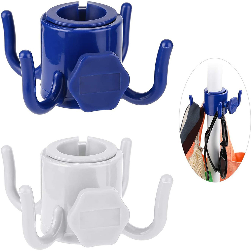 Sand Free Beach Umbrella Hook for Towels Bags and Hats Portable Umbrella Pole Organizer
