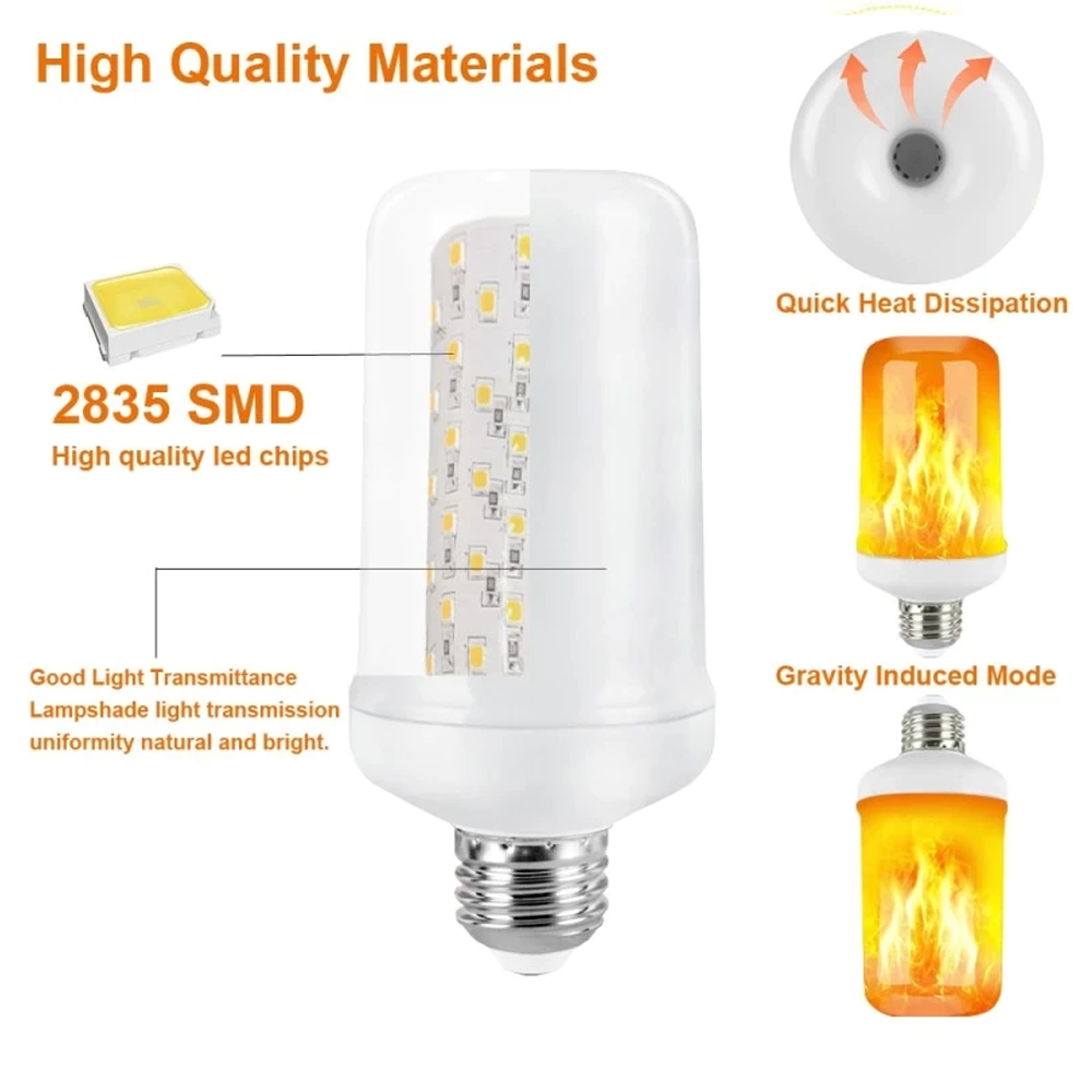 LED Flame Flickering Bulb