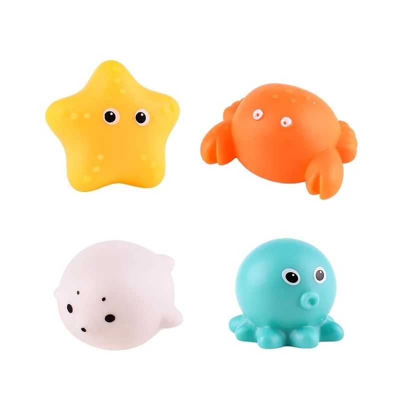 Luminous LED Animal Bath Toy with Water Induction