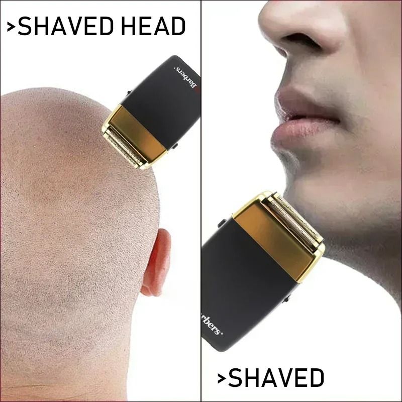 Professional Electric Beard Trimmer Double Foil Shaver with USB Charging