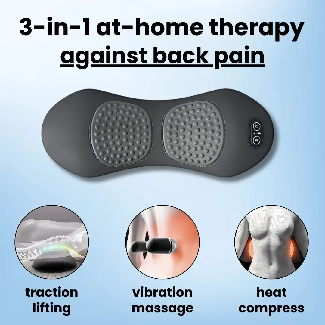Shiatsu back massager, deep tissue back massager, back pain relief massager, portable back massager, lumbar massager