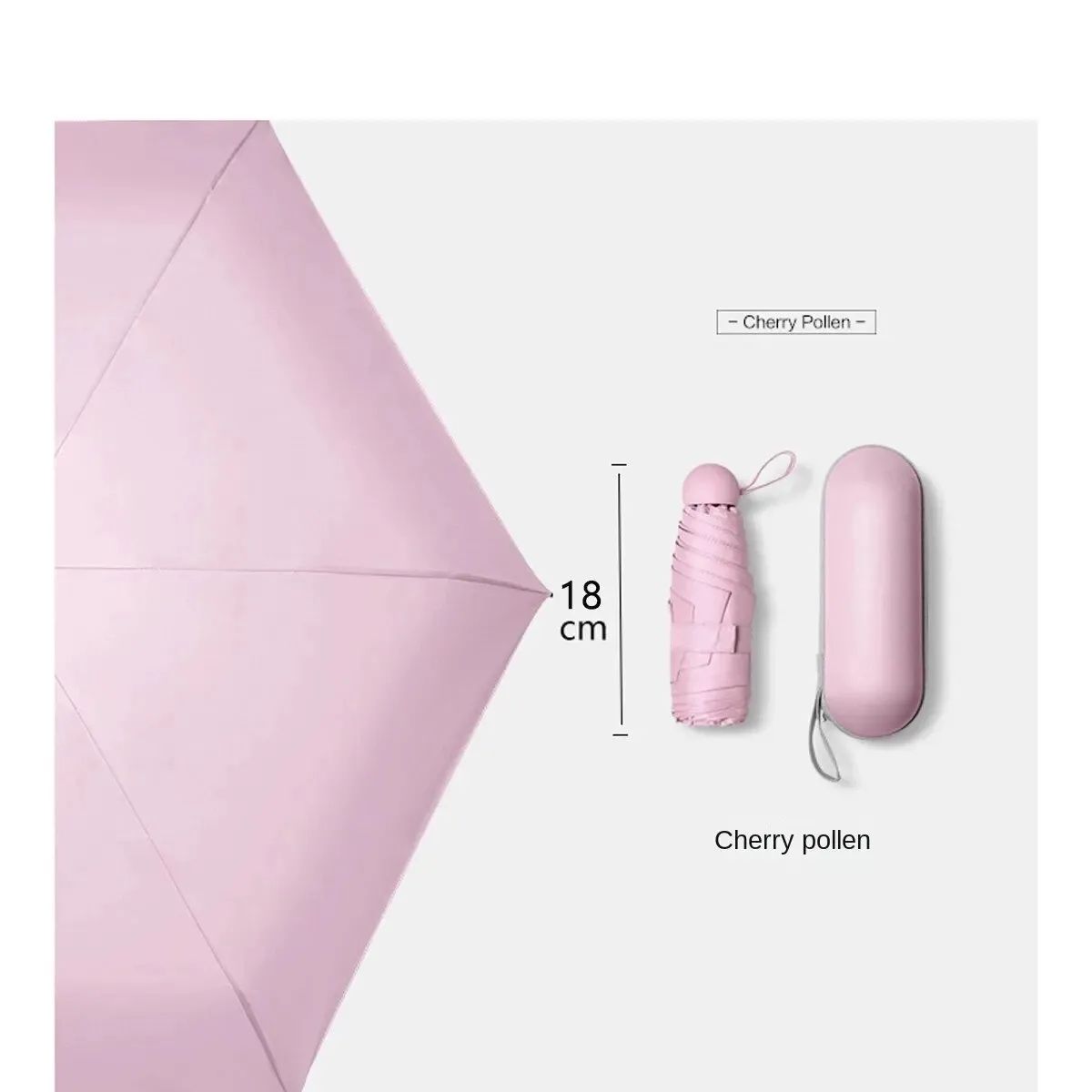Capsule Mini Travel Umbrella – Compact UV Protection Sun & Rain Umbrella