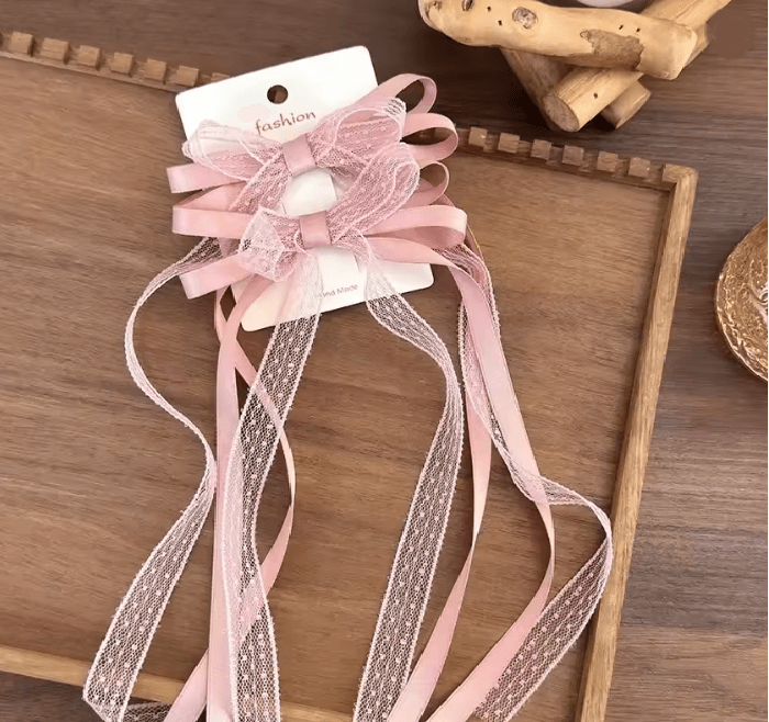 SilkLace Ribbon Bow Hair Clip