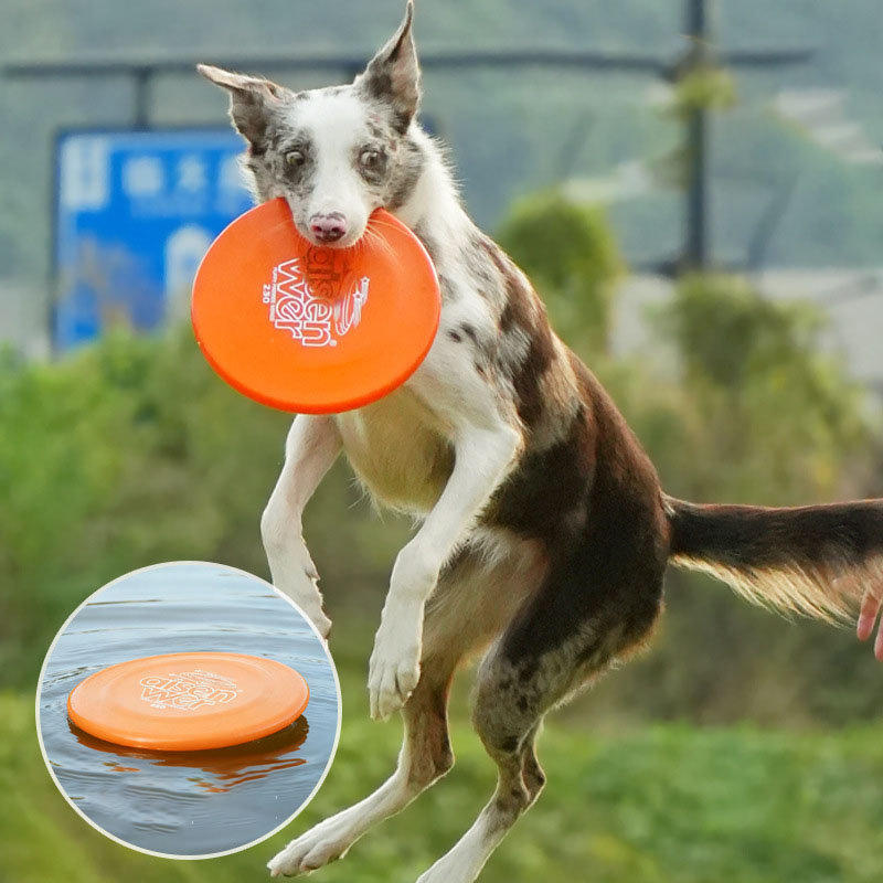 Floating Dog Flying Disc Bite Resistant Soft Frisbee Toy for Fetch and Training