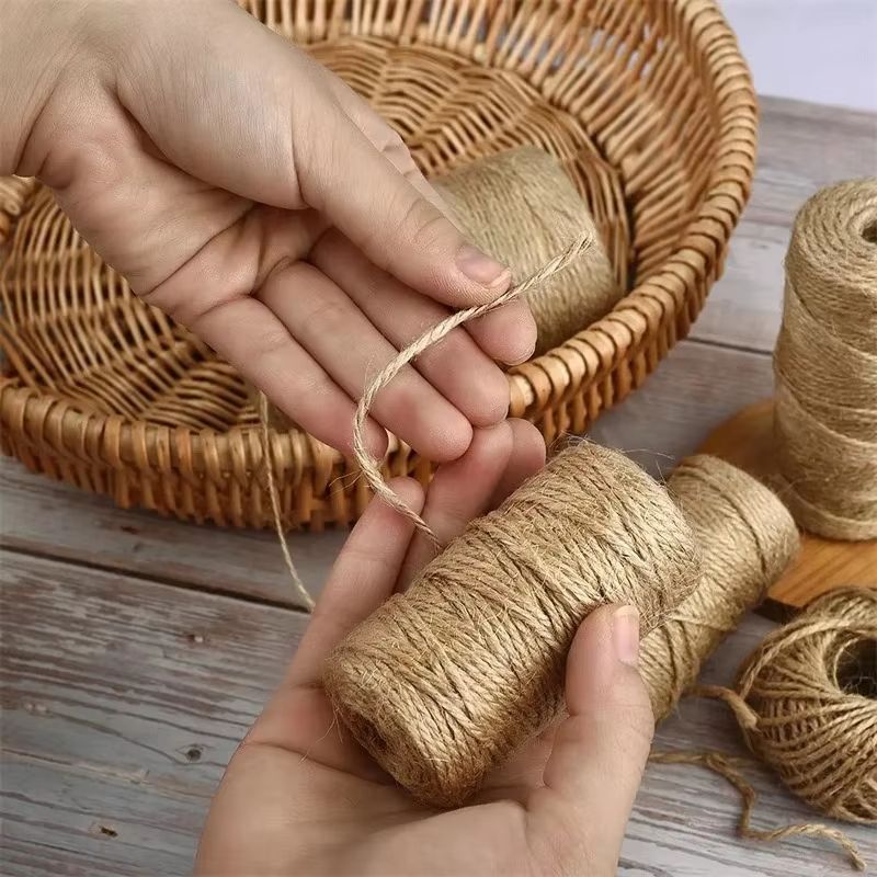 Natural Jute Twine Rope Cord for Crafts, DIY, Wedding and Home Decoration