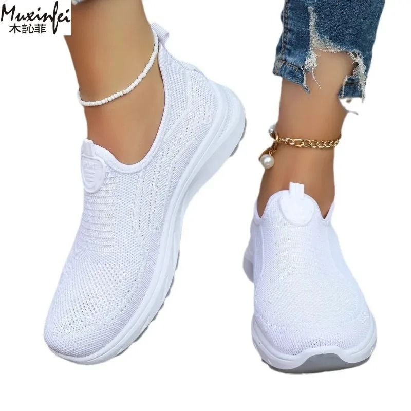 Womens Breathable Mesh Casual Shoes Soft Lightweight Sole