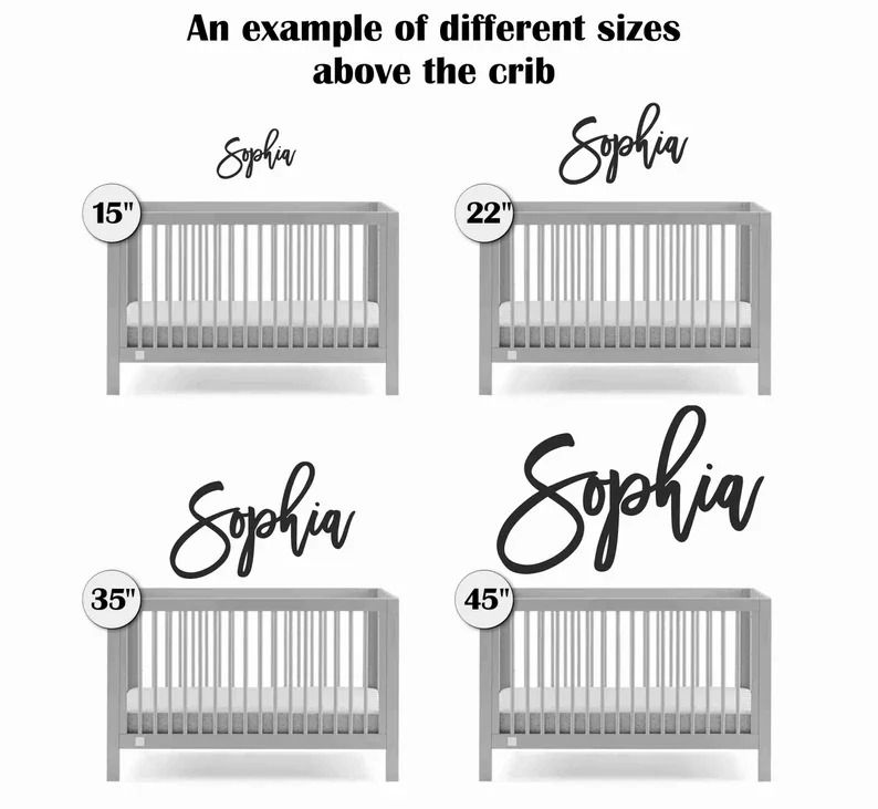 Custom Name Sign Personalized Wooden Name Sign Nursery Wall Decor for Baby Room