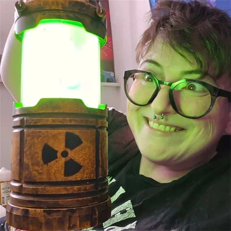 Nuclear Reactor Lantern Toy Mini LED Simulation Desk Light Gadget