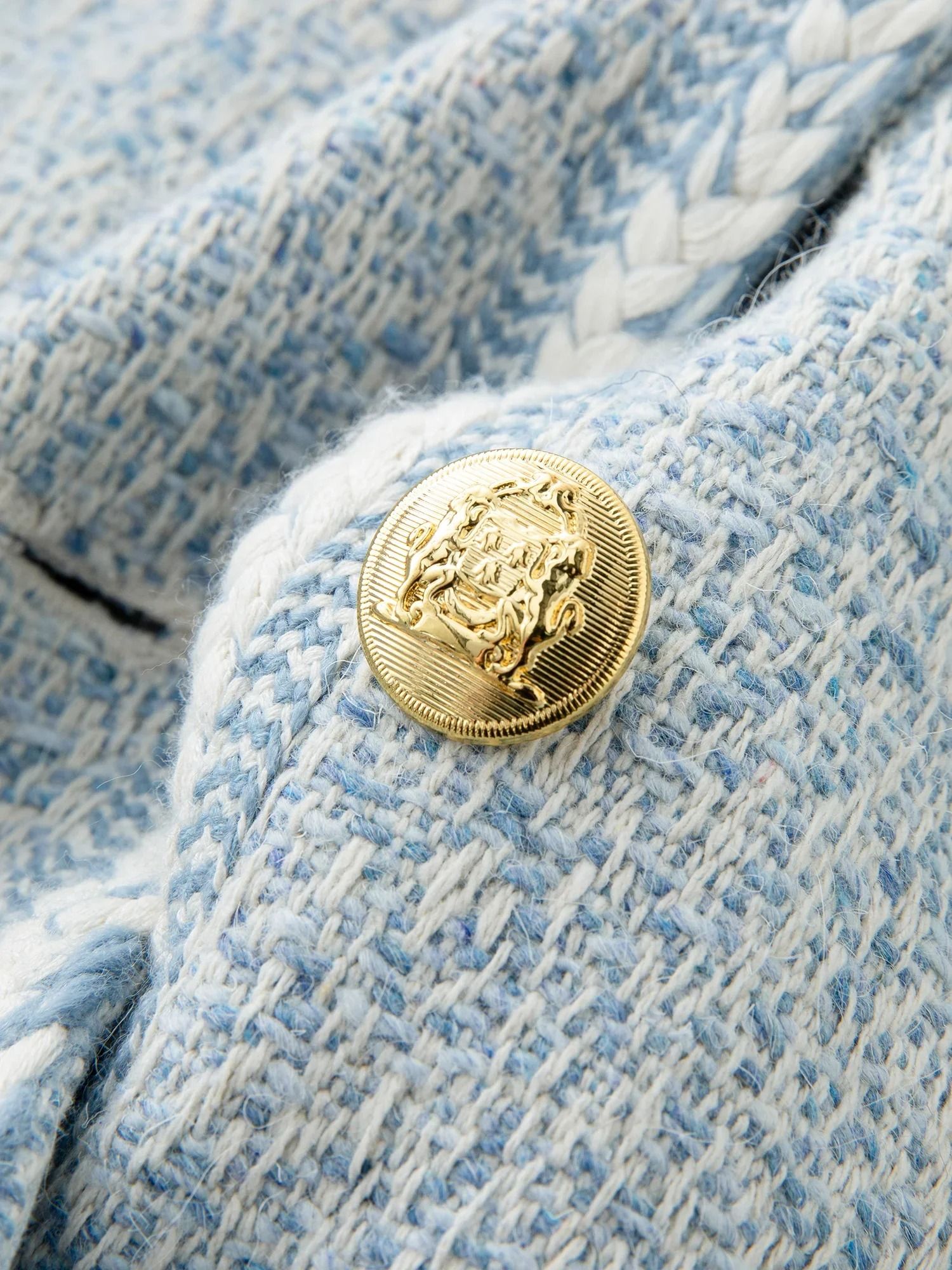 Wool Blend Temperament Tweed Jacket