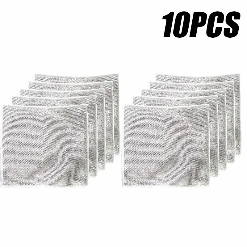 Multi-Purpose Silver Wire Kitchen Cleaning Cloths