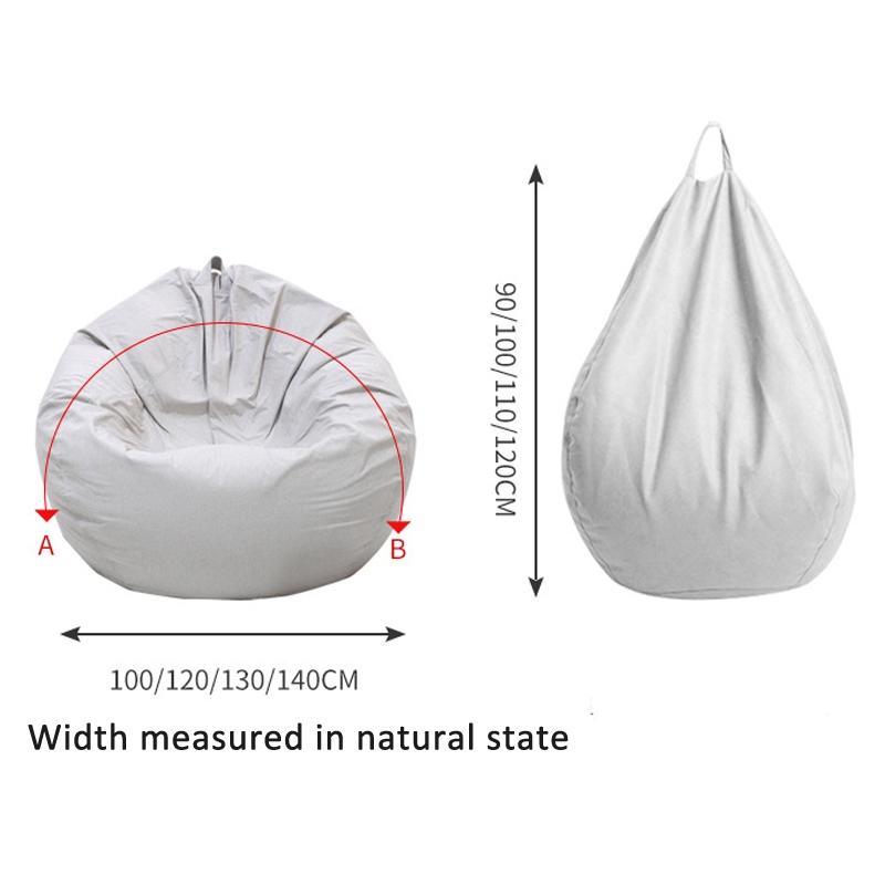 Waterproof Bean Bag Chair Cover Breathable Tech Fabric Washable Replacement Sleeve