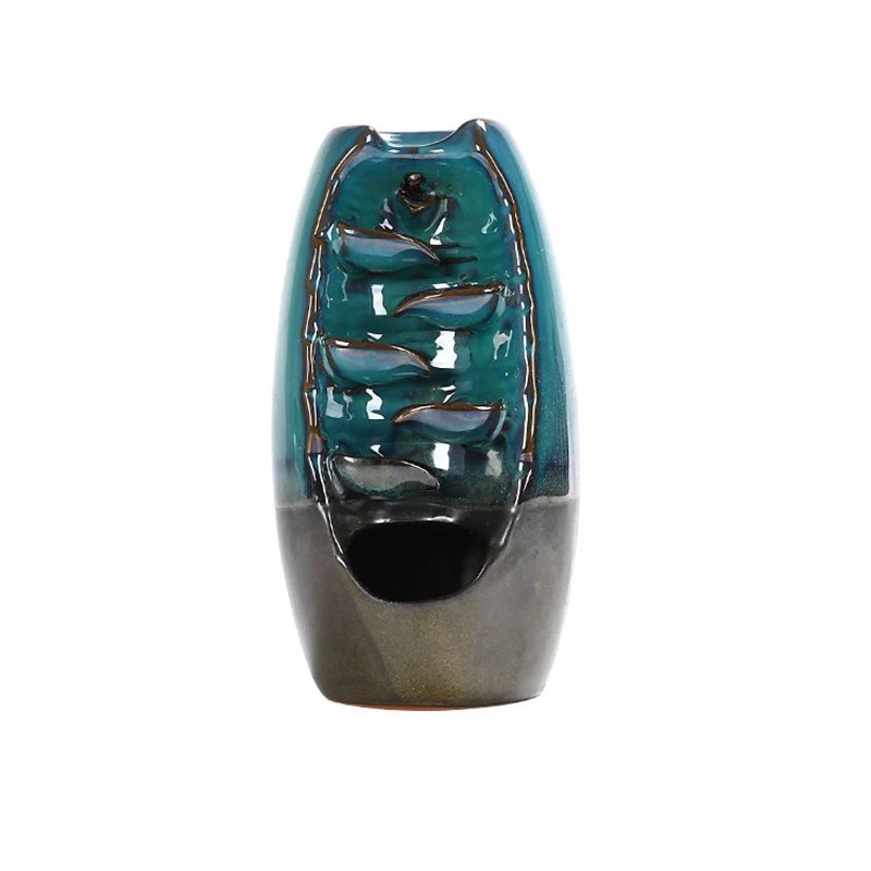 Ceramic Waterfall Incense Burner Set