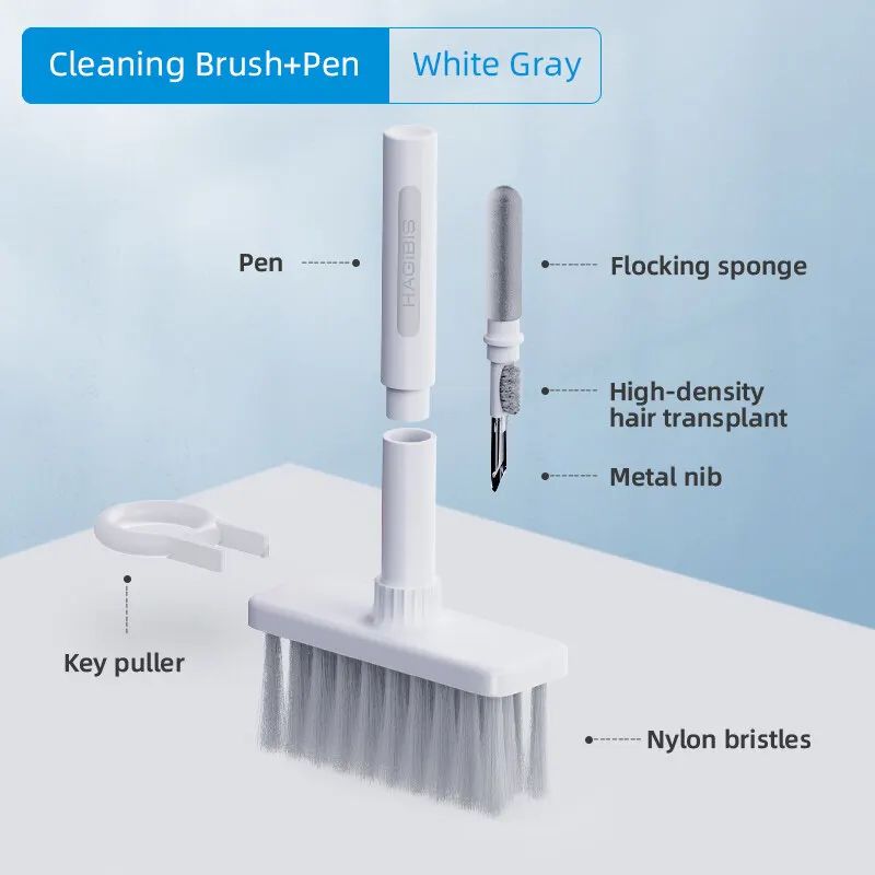 Hagibis 3-in-1 Keyboard Cleaning Kit – Precision Keyboard & Earphone Cleaning Tools with Keycap Puller