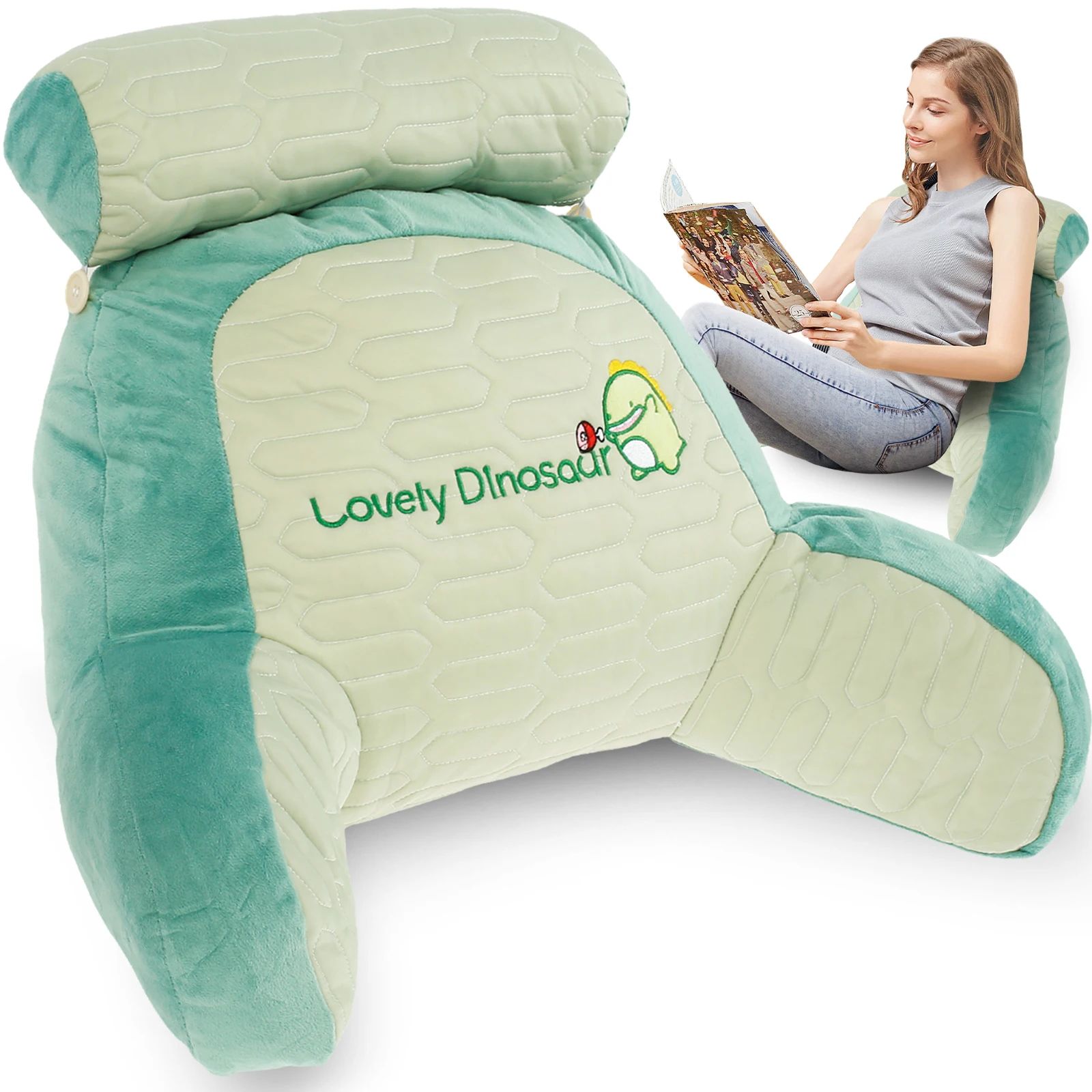 Triangular Backrest Reading Pillow Cushion