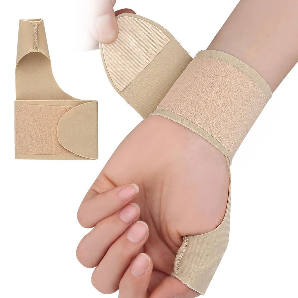Adjustable Thumb and Wrist Support Bandage for Stabilizing Hand Movement