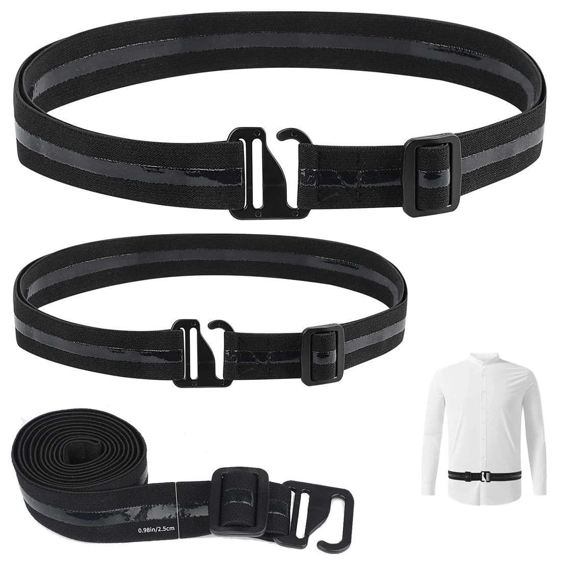 Adjustable Shirt Stay Belt for Men