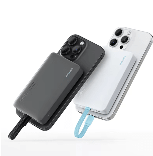CUKTECH WPB100L Magnetic Power Bank 10000mAh with Built-In Cable and 7.5W Wireless Charging