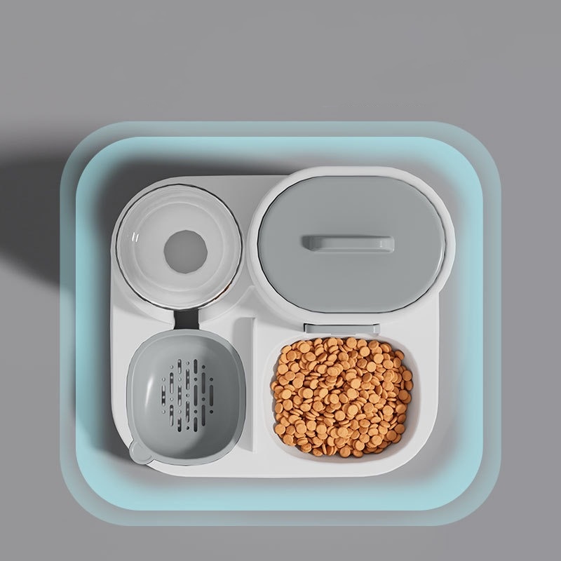Pet Water Dispenser, Cat Bowl, Smooth Food & Water Supply Dog Bowl, Cat Feeding Water Feeder
